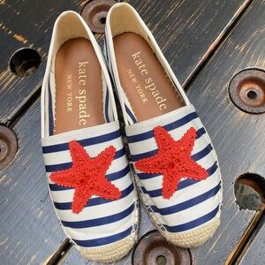 Kate ♠️Spade Uptown Stripe Espadrilles - Size 6.5